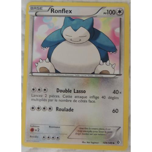 Carte Pokémon Ronflex 109/149 Frontières Franchies