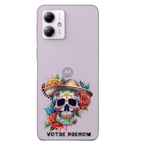 Coque Pour Moto G54 5g Mort Calavera Chapeau Mexicaine