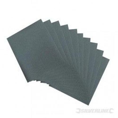 10 feuilles abrasives , ponçage sec ou humide - Grain 600