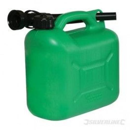 Bidon à carburant plastique 5 L Vert SILVERLINE 847074