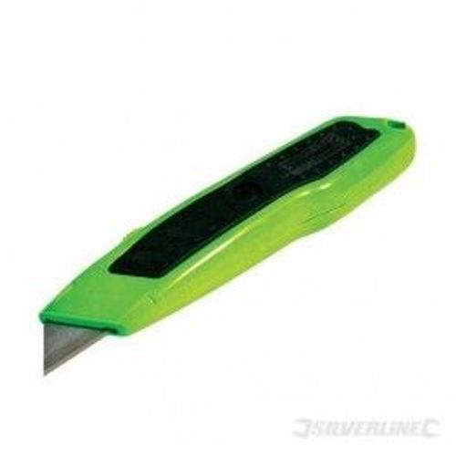 Cutter fluo Expert à lame rétractable 150 mm SILVERLINE 633460