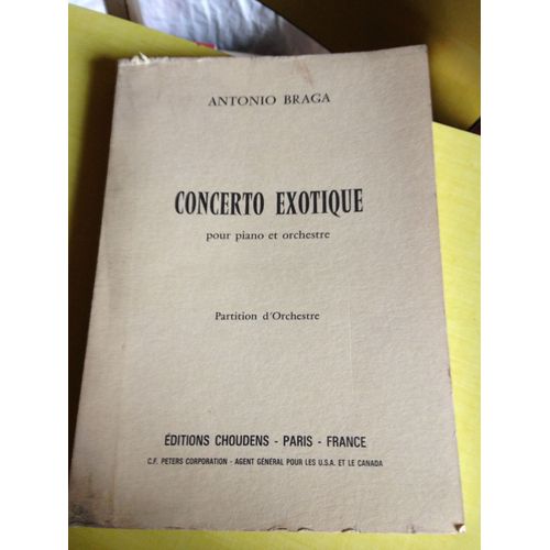 Concerto Exotique : Pour Piano Et Orchestre. Partition D'orchestre   175 Pages
