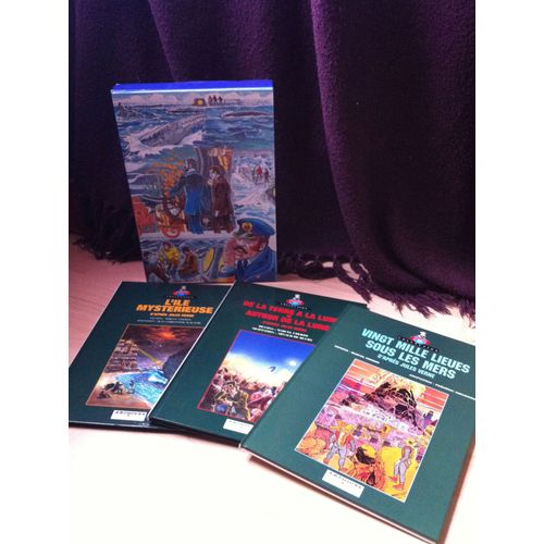 Les Voyages Extraordinaires De Jules Verne - Coffret 3 Vol. - Illustrations M.Uderzo