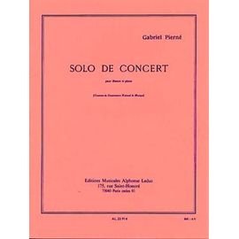 Pierné : Solo De Concert Op. 35