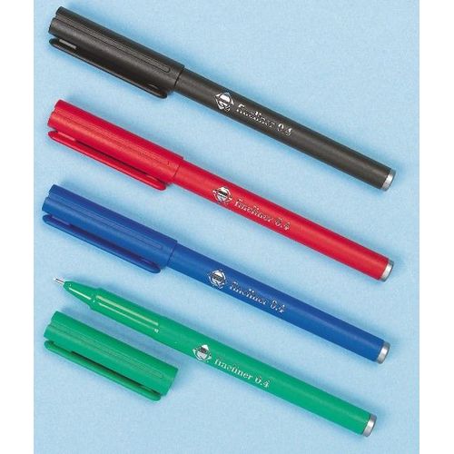 1 Feutre Fineliner 0.4 Rouge. Pointe Extra-Fine Pour Écrire Et Dessiner En Fi...