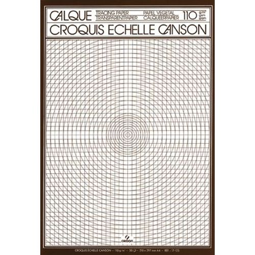 CANSON Papier calque pour dessin technique, A4, 90/95 g/m2