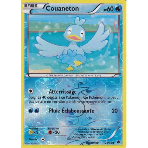 Carte Pokemon - Couaneton - 26/98 - Reverse - Pouvoirs Emergents -