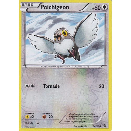 Carte Pokemon - Poichigeon - 80/98 - Reverse - Pouvoirs Emergents -