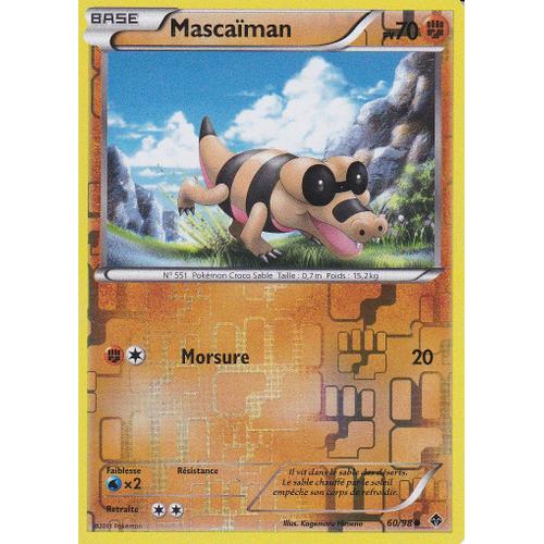 Carte Pokemon - Mascaiman - 60/98 - Reverse - Pouvoirs Emergents -