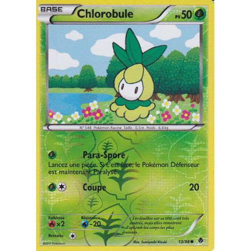 Carte Pokemon - Chlorobule - 13/98 - Reverse - Pouvoirs Emergents -