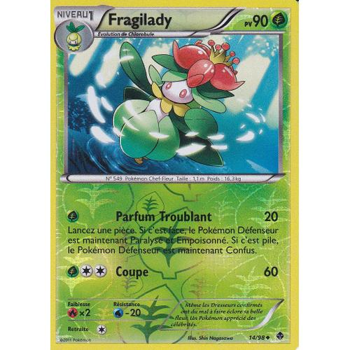Carte Pokemon - Fragilady - 14/98 - Reverse - Pouvoirs Emergents -