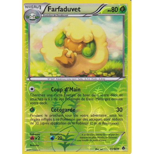 Carte Pokemon - Farfaduvet - 11/98 - Reverse - Pouvoirs Emergents -