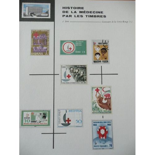Histoire De La Medecine Par Les Timbres - 2eme Série - Centenaire De La Croix Rouge Planche 21 - Publicité Pharmaceutique Pour Sulfarlem - 481