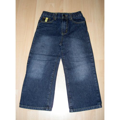 Pantalon Jean Noir Coutures Jaunes Denim Factory Taille 5 Ans