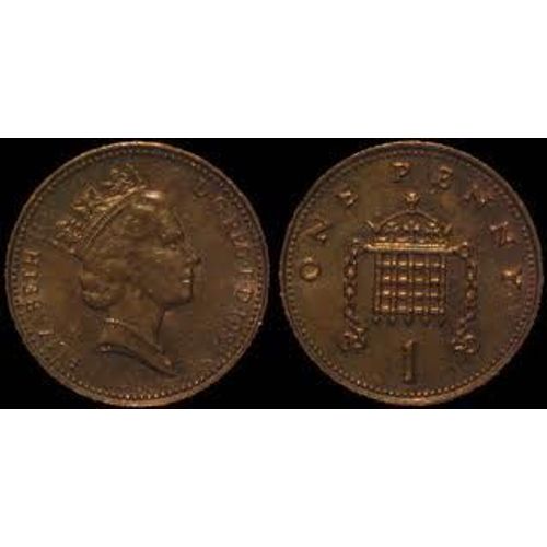 Pièce 1 Penny Elizabeth Ii (3e Effigie) - 1989