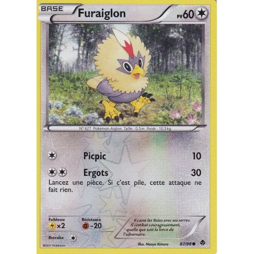 Carte Pokemon - Furaiglon - 87/98 - Reverse - Pouvoirs Emergents -