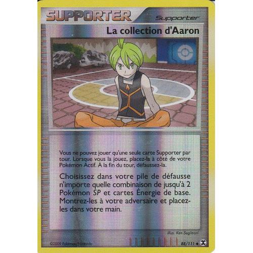 Carte Pokemon - Supporter - La Collection D Aaron - 88/111 - Reverse - Platine Rivaux Emergeants -