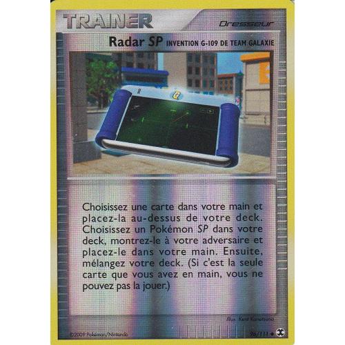 Carte Pokemon - Trainer - Radar Sp - 96/111 - Reverse - Platine Rivaux Emergeants -