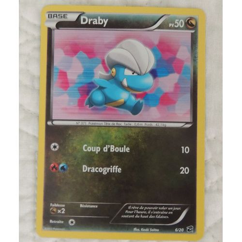 Carte Pokémon Draby Holo 6/20 Coffre Des Dragons