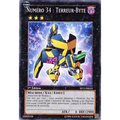 Numero 34 : Terreur-Byte - Yu-Gi-Oh! - Sp13-Fr025 - Starfoil - 1ère Ed.