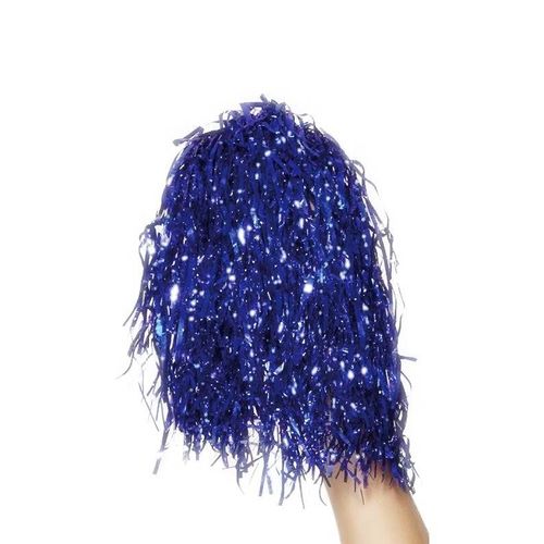 Pom Poms Metallic Blue, Unisex