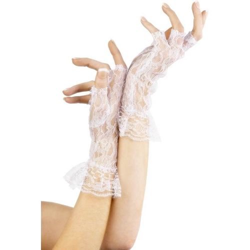Fingerless Lace Gloves, Female One Size