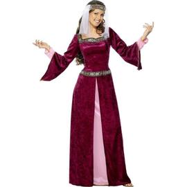 2pcs Robe De Roi Pour Adultes Costume Rouge Reine Robe - Temu