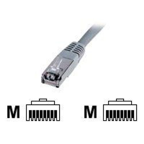 DIGITUS Premium - Cordon de raccordement - RJ-45 (M) pour RJ-45 (M) - 3 m - SFTP - CAT 5e - démarré - gris