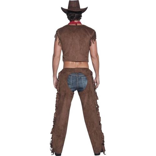 Fever Male Ride Em High Cowboy Costume, Male Chest 38"-40", Leg Inseam 32.75"