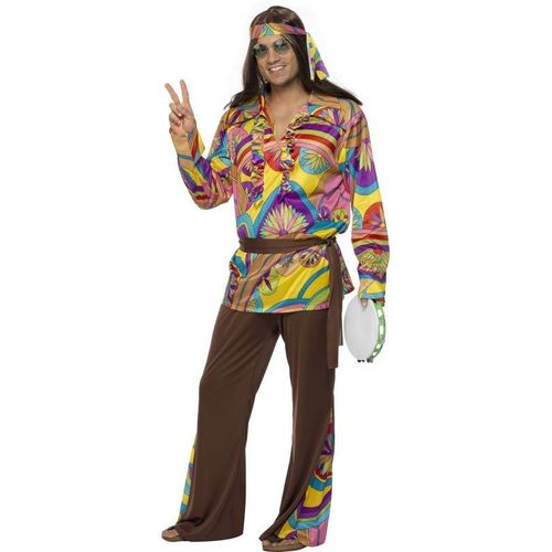 Costume De Hippie Multicolore Pour Homme Sd Xl