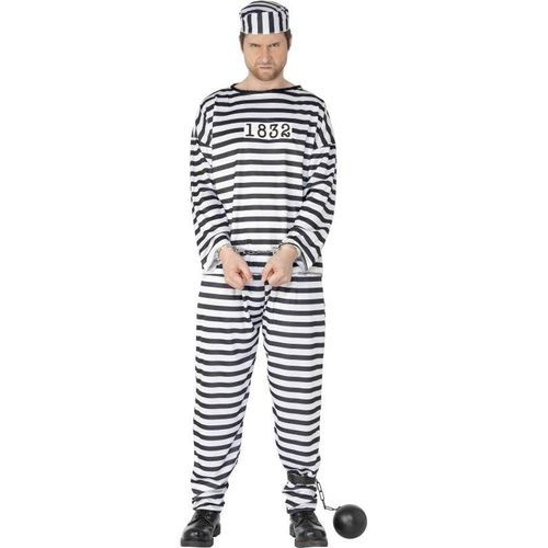 Costume De Prisonnier Pour Homme Sd Xl