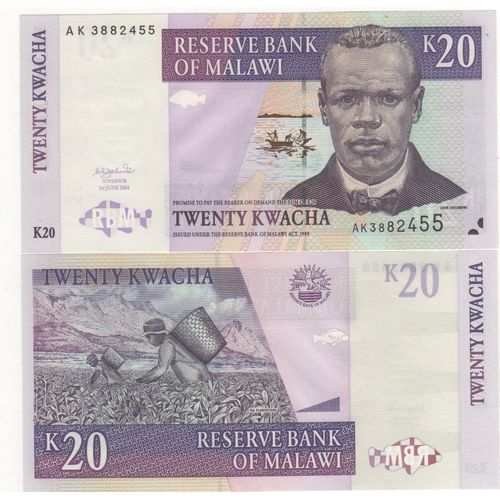 Malawi 20 Kwacha 2004 Neuf Unc
