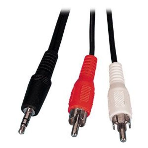 Connectland CABLE JACK M-2 x RCA MM POUR ENCEINTE 1.50 M