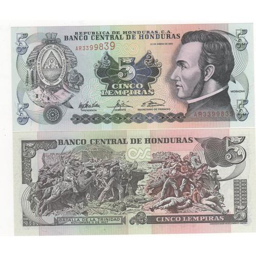 Honduras 5 Lempiras 2003 Neuf Unc