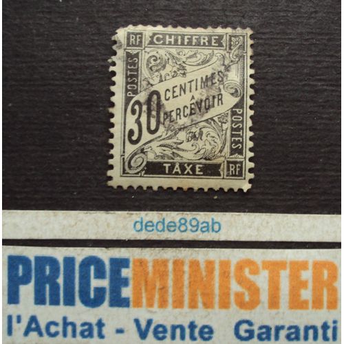 France.. 30 C. Timbre Taxe : Type Duval . Oblitéré.