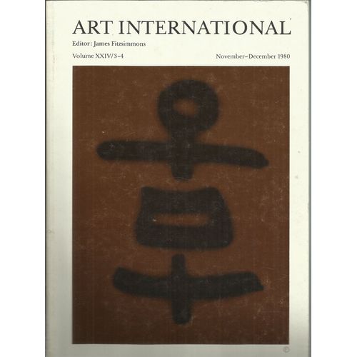 Art International  Volume Xxiv/3-4 Nov.-Dec. 1980