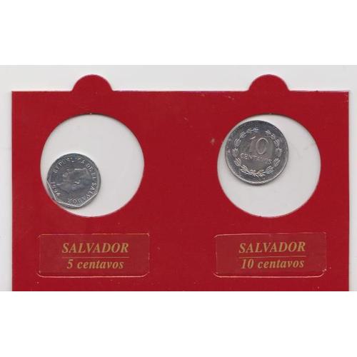 Pièce De 5 Centavos + Une Autre De 10 Centavos (Salvador)