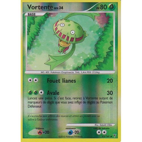 Carte Pokemon - Vortente - 53/147 - Reverse - Platine Vainqueurs Supremes -