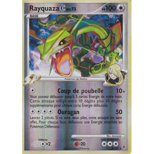 Carte Pokemon - Rayquaza C - 8/147 - Holo Reverse - Platine Vainqueurs Supremes -