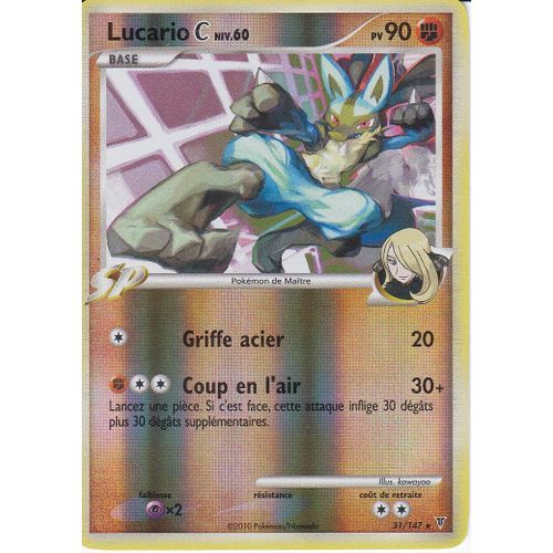 Carte Pokemon - Lucario C - 31/147 - Holo Reverse - Platine Vainqueurs Supremes -