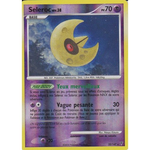Carte Pokemon - Seleroc - 32/147 - Holo Reverse - Platine Vainqueurs Supremes -