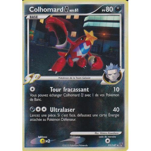 Carte Pokemon - Colhomard - 23/147 - Holo Reverse - Platine Vainqueurs Supremes -