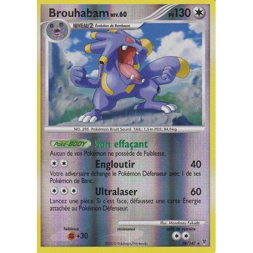 Carte Pokemon - Brouhabam - 28/147 - Holo Reverse - Platine Vainqueurs Supremes -