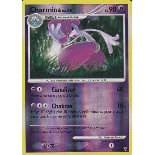 Carte Pokemon - Charmina - 34/147 - Holo Reverse - Platine Vainqueurs Supremes -