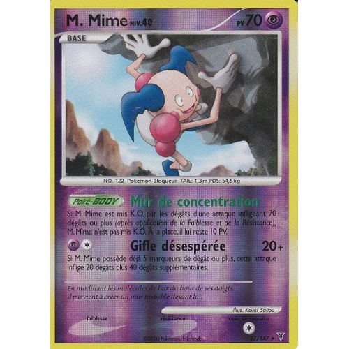 Carte Pokemon - M.Mime - 37/147 - Holo Reverse - Platine Vainqueurs Supremes -
