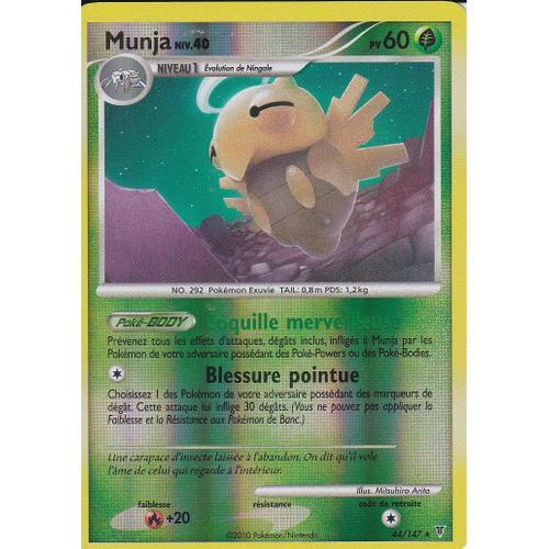 Carte Pokemon - Munja - 44/147 - Holo Reverse - Platine Vainqueurs Supreme -