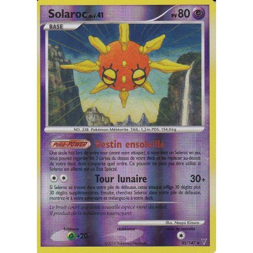 Carte Pokemon - Solaroc - 45/147 - Holo Reverse - Platine Vainqueurs Supreme -