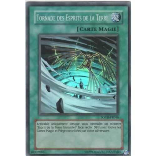 Carte Yu-Gi-Oh! "Tornade Des Esprits De La Terre" Super Rare Sovr-Fr046