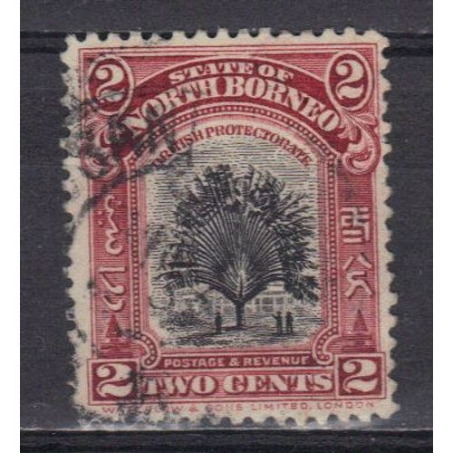 Borneo Du Nord 1909 Protectorat Britannique : Arbre Du Voyageur - Timbre Oblitéré