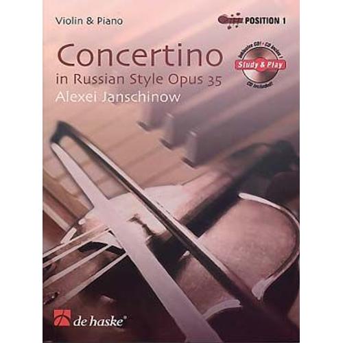 Janschinow : Concertino Op. 35 In Russian Style + Cd